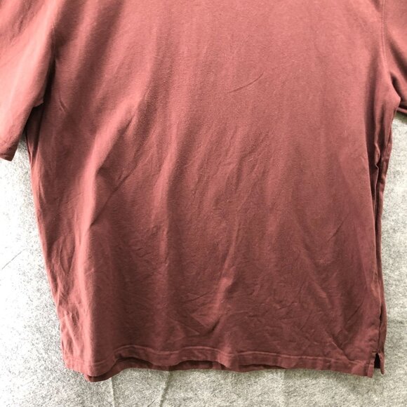 Duluth Trading Co Longtail Tee Mens L Rust Brown Relaxed fit Short Sleeve Cotton - Picture 6 of 8